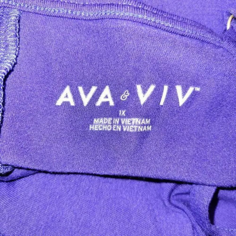 Womens Dress Size 1X Bodycon Sexy Stretchy Knot Adjustable Midi Purple Ava & Viv